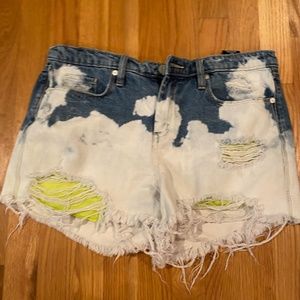 Blank NYC Acid Wash Jean Shorts